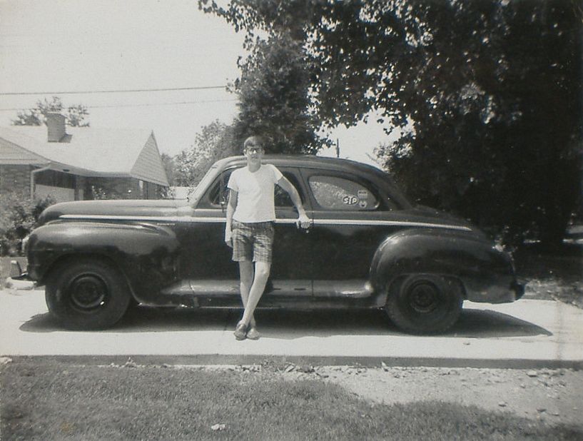 Rod with '47 plymouth in 1968